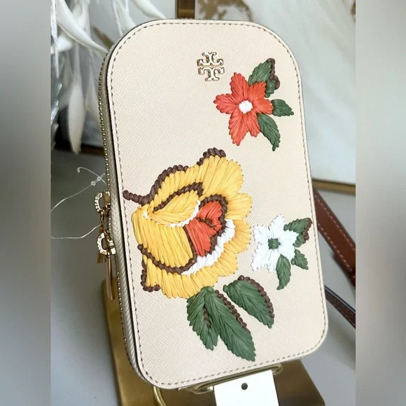 NWT Tory Burch Emerson Embroidery Phone Crossbody - Picture 4 of 6
